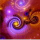 FRACTAL ART DESIGN GREETING CARD Spiral 5